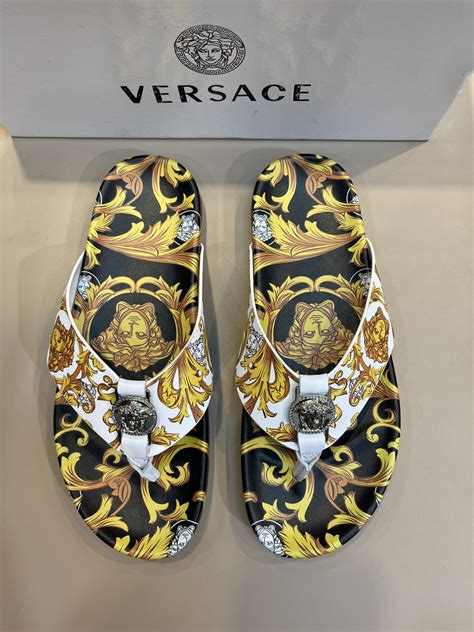 men versace slippers|Versace slippers price.